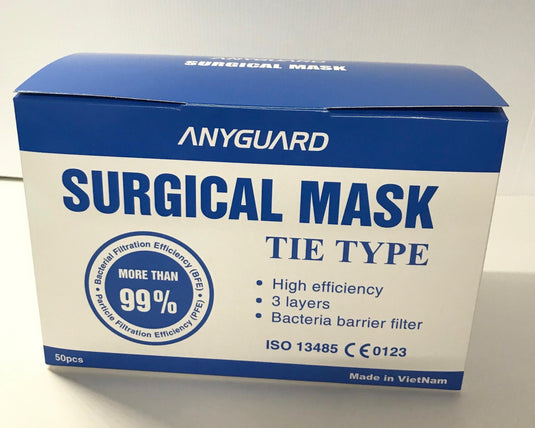 3 Ply Procedure Face Mask - ANYGUARD (50pieces/Box) - NxGenz - sgmed.co