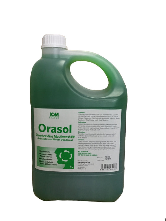 Chlohexidine Mouthwash 4L - Orasol ICM - NxGenz - sgmed.co