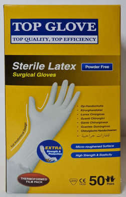 Sterile Surgical Gloves - Latex Powder-Free（50pairs/box) - Top Glove